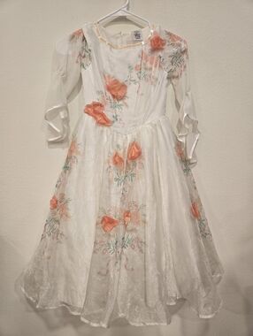 Disney Store Beauty and the Beast Belle Wedding Dress Costume Girls Size 5/6